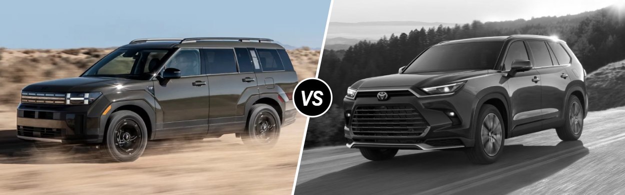 2025 Hyundai Santa Fe vs 2025 Toyota Grand Highlander near Detroit, MI