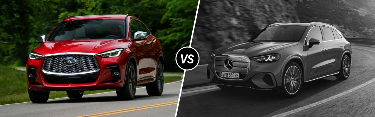 2025 INFINITI QX55 vs 2025 Mercedes-Benz GLC Coupe near Westminster, CO
