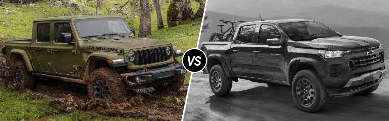 2025 Jeep Gladiator vs 2025 Chevrolet Colorado near Houston, TX
