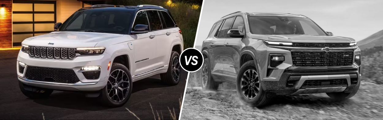 2025 Jeep Grand Cherokee vs 2025 Chevrolet Traverse near Parkville, MD