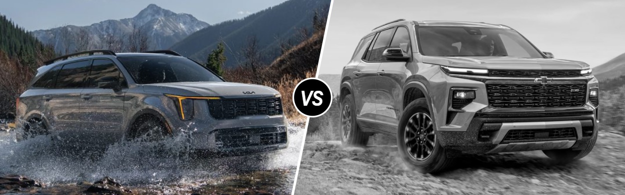 2025 Kia Sorento vs 2025 Chevrolet Traverse in Woodbridge, NJ