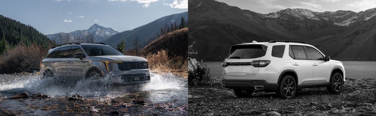 2025 Kia Sorento vs 2025 Honda Pilot near Centennial, CO