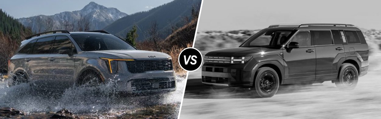 2025 Kia Sorento vs 2025 Hyundai Santa Fe near Denver, CO