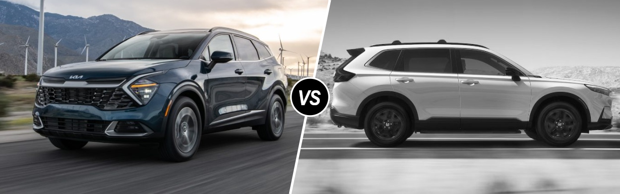 2025 Kia Sportage Hybrid vs 2025 Honda CR-V Hybrid near Centennial, CO