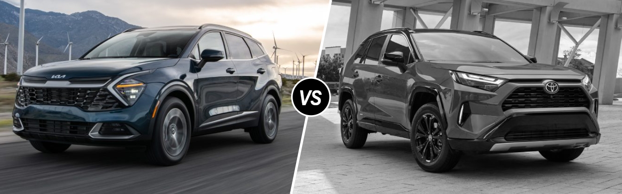2025 Kia Sportage Hybrid vs 2025 Toyota RAV4 Hybrid near Denver, CO