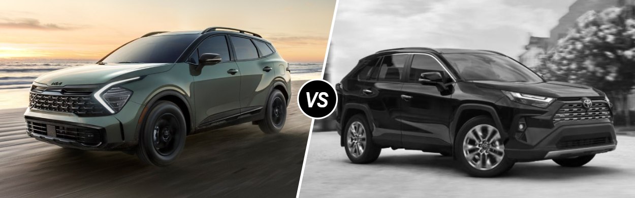 2025 Kia Sportage vs 2025 Toyota RAV4 in Southfield, MI