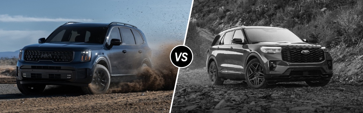 2025 Kia Telluride vs 2025 Ford Explorer near Centennial, CO
