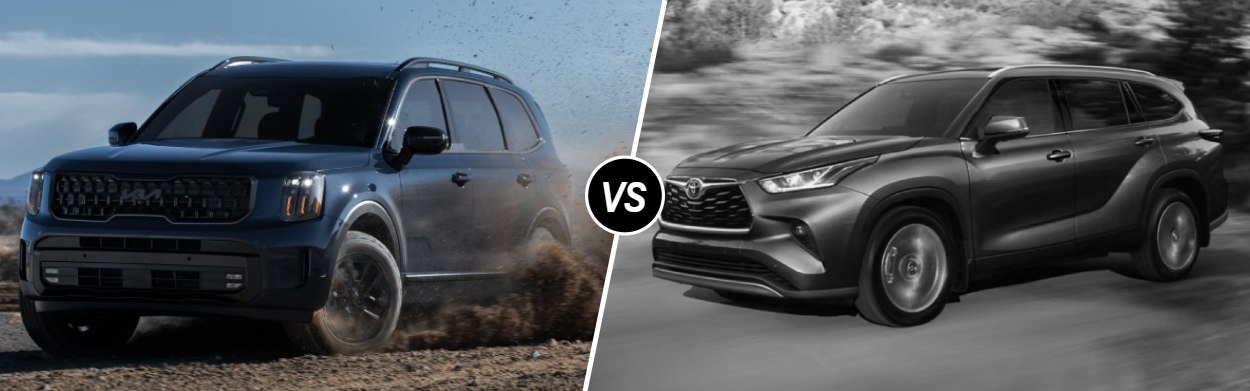 2025 Kia Telluride vs 2025 Toyota Highlander in Southfield, MI