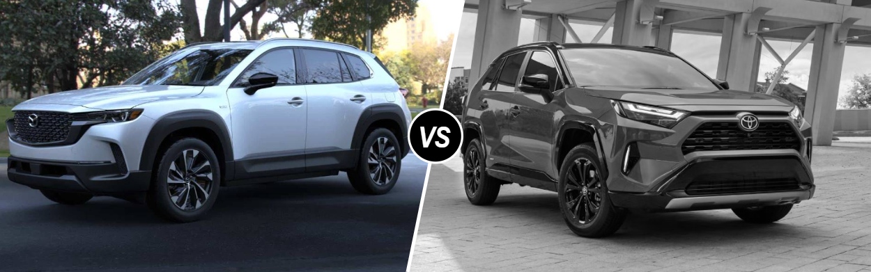 2025 Mazda CX-50 Hybrid vs 2025 Toyota RAV4 Hybrid near Gilbert, AZ