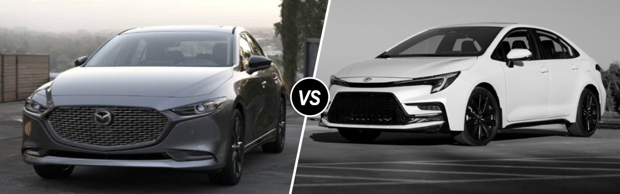2025 Mazda Mazda3 Sedan vs 2025 Toyota Corolla in Salinas, CA