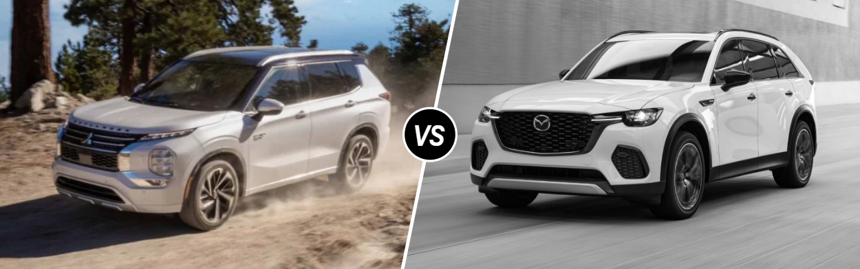 2025 Mitsubishi Outlander Plug-In Hybrid vs 2025 Mazda CX-70 Plug-in Hybrid near Toledo, OH