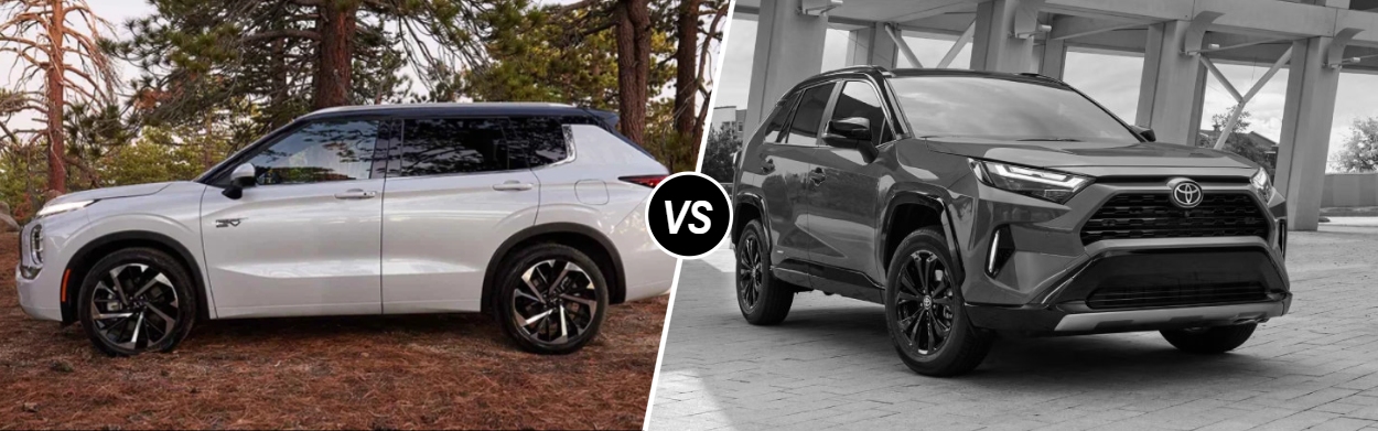 2025 Mitsubishi Outlander Plug-In Hybrid vs 2025 Toyota RAV4 Hybrid in Terre Haute, IN