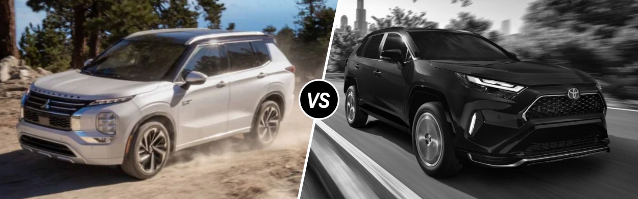2025 Mitsubishi Outlander Plug-In Hybrid vs 2025 Toyota RAV4 Plug-in Hybrid near Detroit, MI