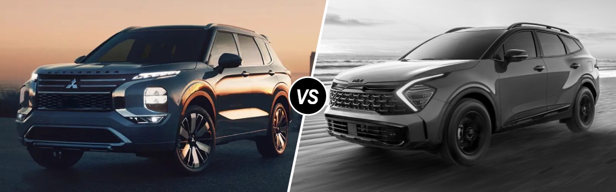 2025 Mitsubishi Outlander vs 2025 Kia Sportage near Indianapolis, IN