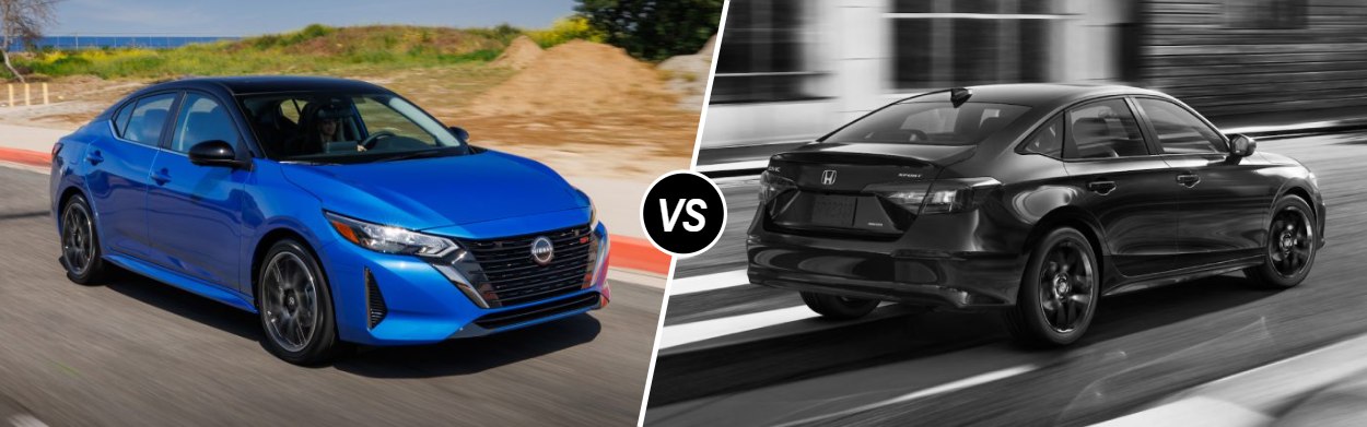 2025 Nissan Sentra vs 2025 Honda Civic Sedan in Seaside, CA