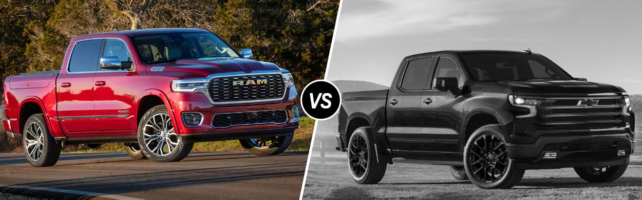 2025 RAM 1500 vs 2025 Chevrolet Silverado 1500 near Loudoun County, VA
