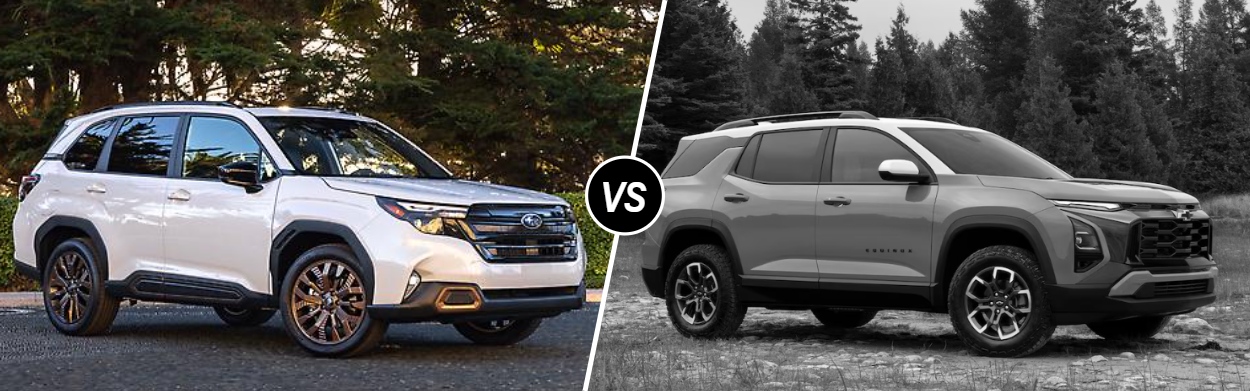 2025 Subaru Forester vs 2025 Chevrolet Equinox near Detroit, MI