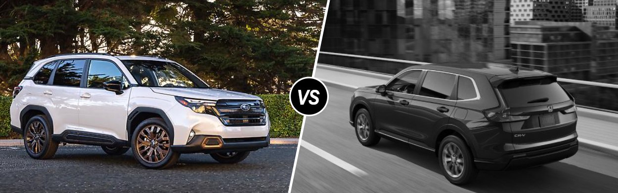 2025 Subaru Forester vs 2025 Honda CR-V near Portland, ME