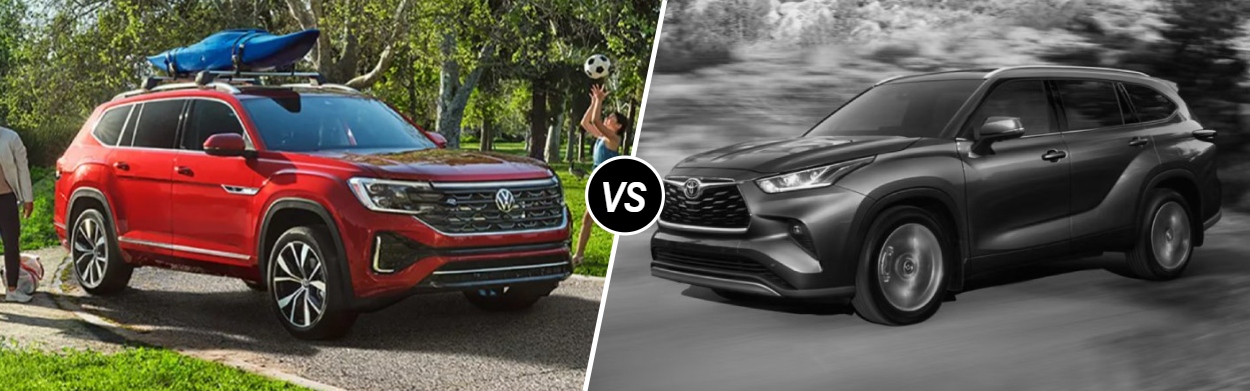 2025 Volkswagen Atlas vs 2025 Toyota Highlander in Salinas, CA