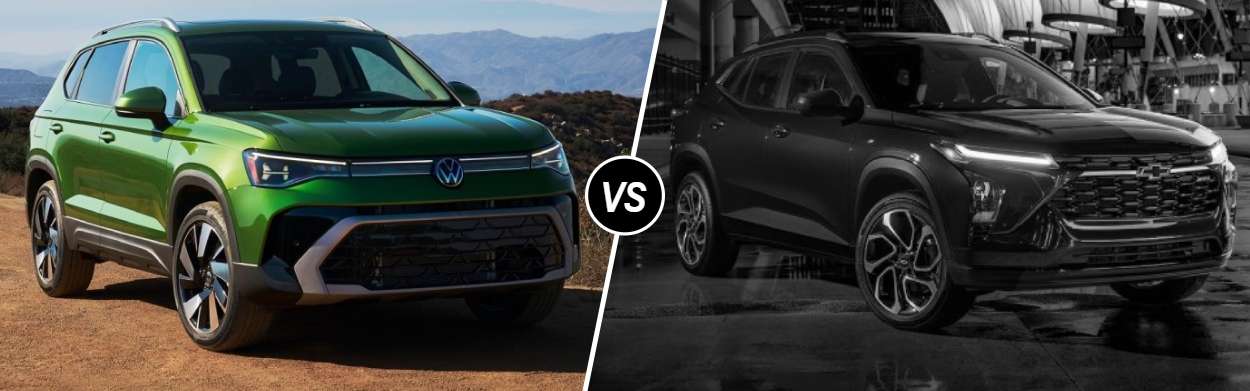 2025 Volkswagen Taos vs 2025 Chevrolet Trax near Riverside, CA