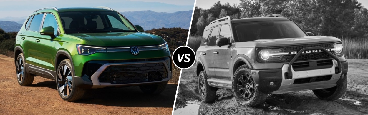 2025 Volkswagen Taos vs 2025 Ford Bronco Sport in Denver, CO