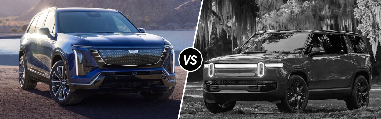 2026 Cadillac VISTIQ vs 2026 Rivian R1S in Denver, CO