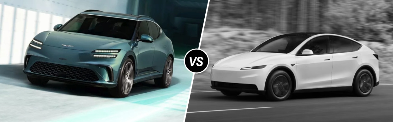 2026 Genesis GV60 vs 2026 Tesla Model Y in San Bruno, CA