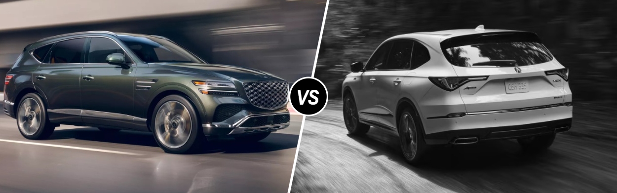2026 Genesis GV80 vs 2026 Acura MDX in San Bruno, CA