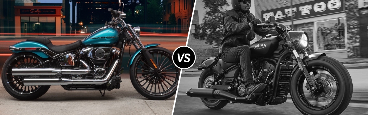 2026 Harley-Davidson® Breakout® vs 2026 Indian Scout Bobber in West Chester, PA