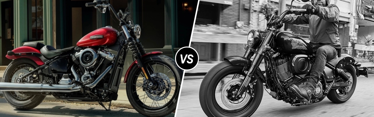 2026 Harley-Davidson® Street Bob® vs 2026 Indian Chief Bobber in West Chester, PA