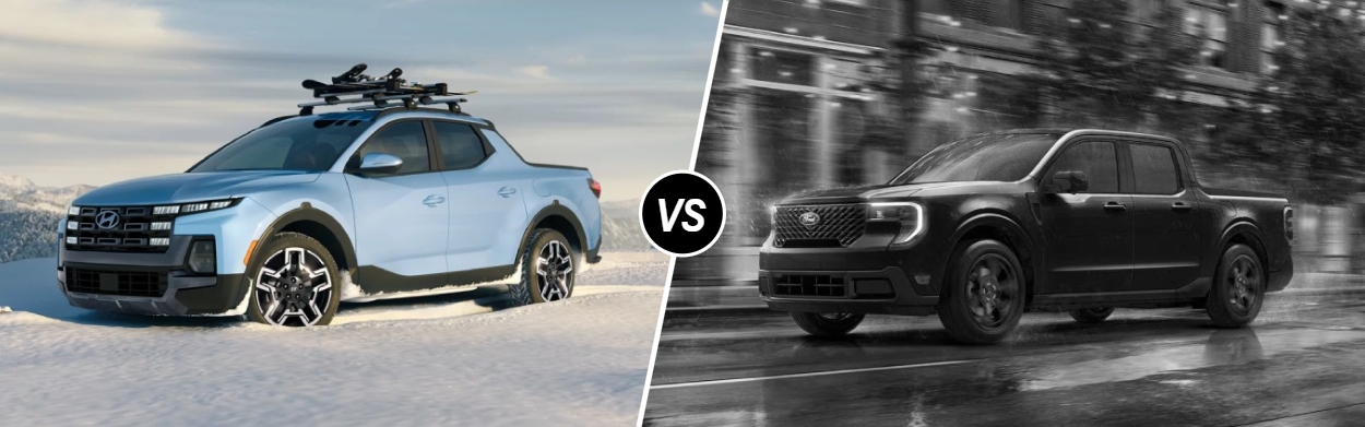 2026 Hyundai Santa Cruz vs 2025 Ford Maverick in Terre Haute, IN
