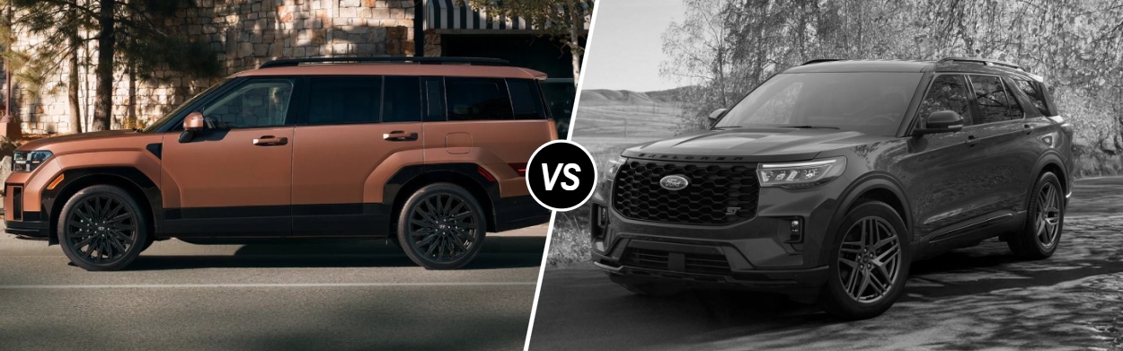 2026 Hyundai Santa Fe vs 2026 Ford Explorer near Towson, MD