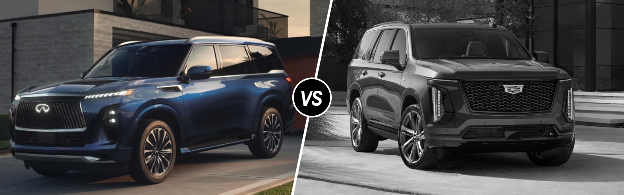 2026 INFINITI QX80 vs 2026 Cadillac Escalade in Dacono, CO