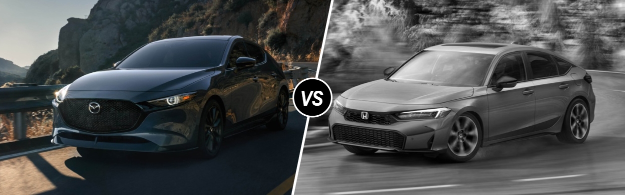2026 Mazda Mazda3 Hatchback vs 2026 Honda Civic Hatchback in Colorado Springs, CO