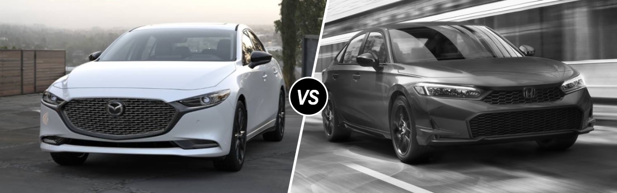 2026 Mazda Mazda3 Sedan vs 2026 Honda Civic Sedan in Las Vegas, NV