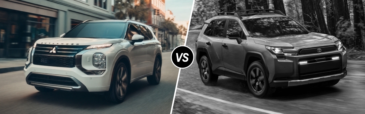 2026 Mitsubishi Outlander vs 2026 Toyota RAV4 near Indianapolis, IN