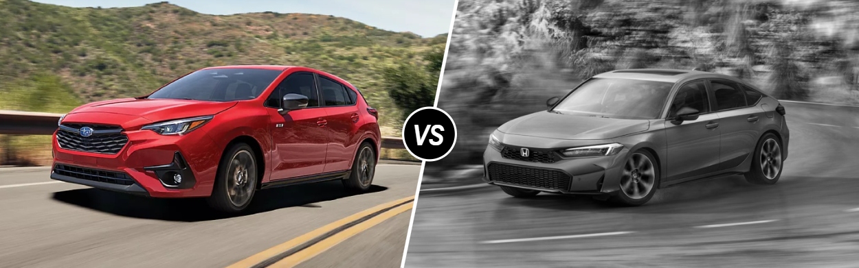 2026 Subaru Impreza vs 2026 Honda Civic Hatchback near Glen Burnie, MD