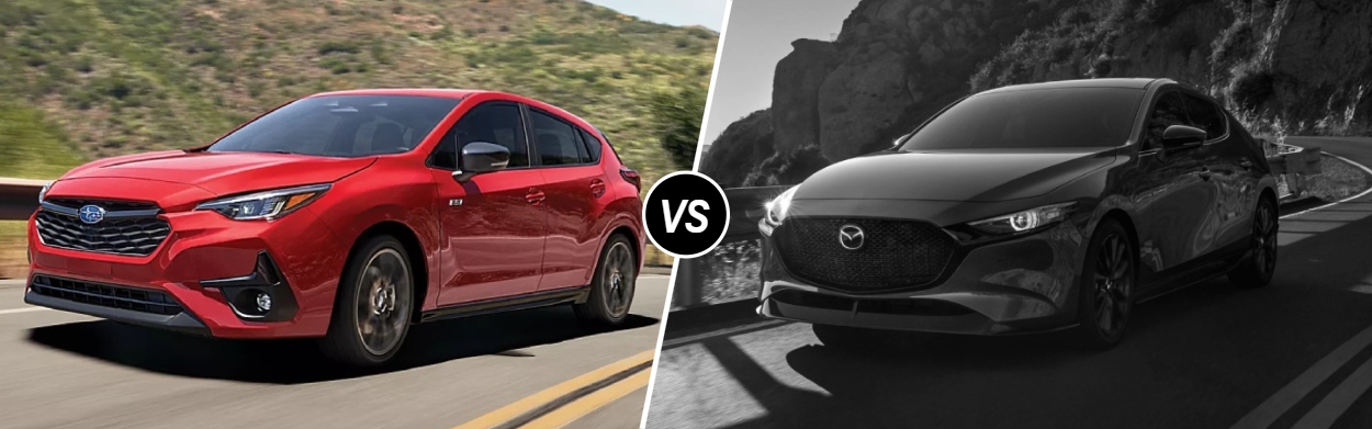2026 Subaru Impreza vs 2026 Mazda Mazda3 Hatchback in Boulder, CO