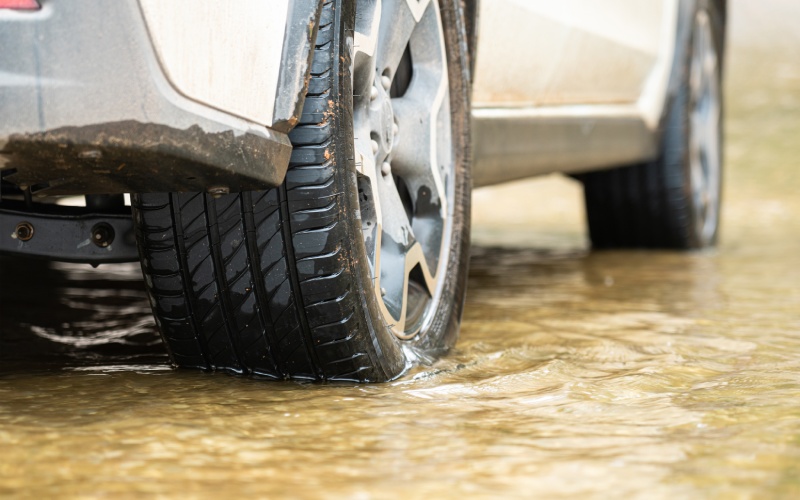 How can I spot flood damage on a used car near White Marsh, MD?