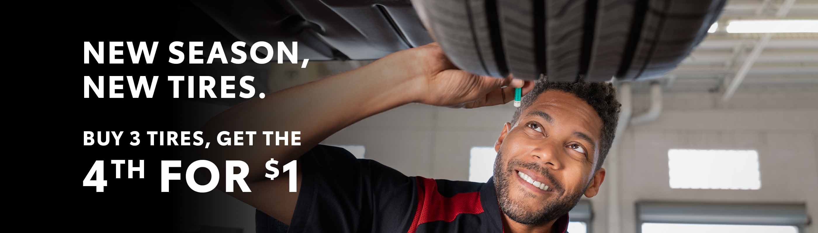 Buy 3 get 1 for $1 Tire Sale in Shreveport LA*
